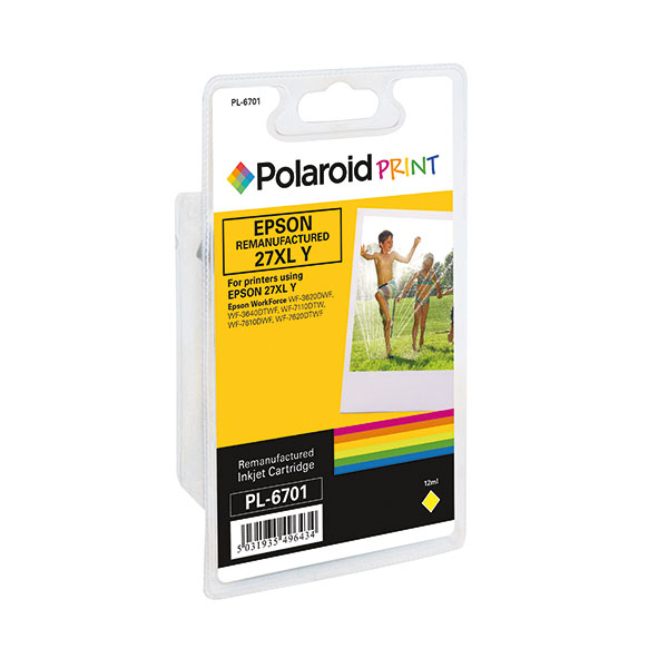 Polaroid Epson 27XL Reman Ink Yellow