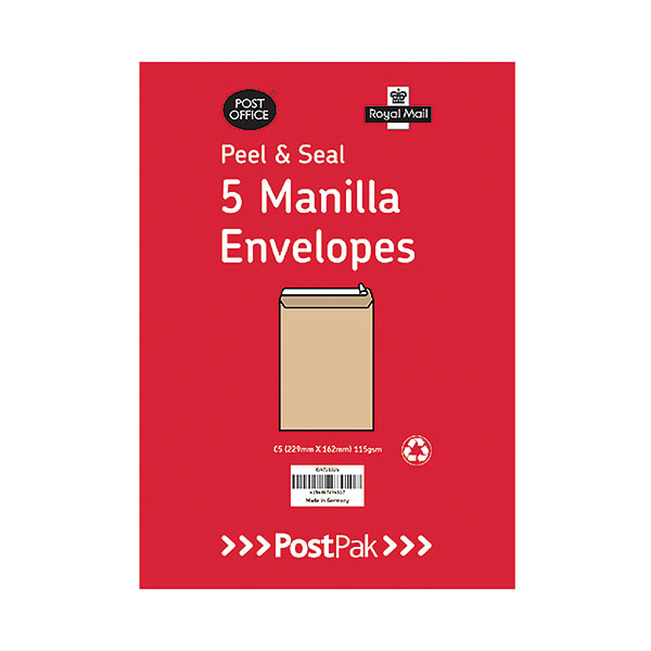 C4 P/Seal Man 115gsm Env Pack 40 x5