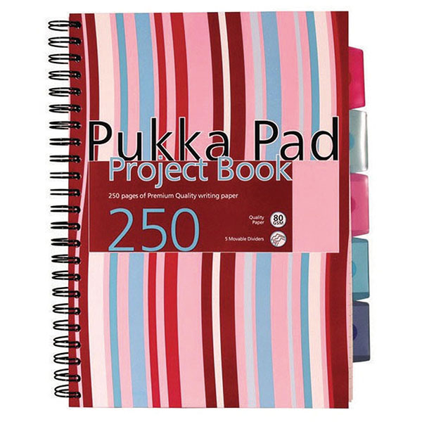 Pukka Pad A4 Proj Book HB 250P Pk3