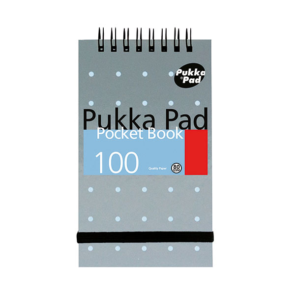 Pukka A7 Pocket Notebk 100P Metallic