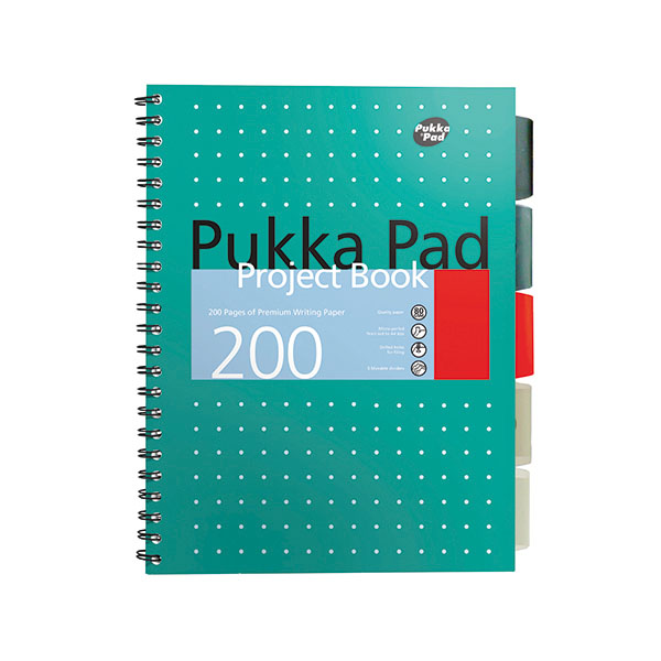 Pukka Metallic Project Book B5 Pk3