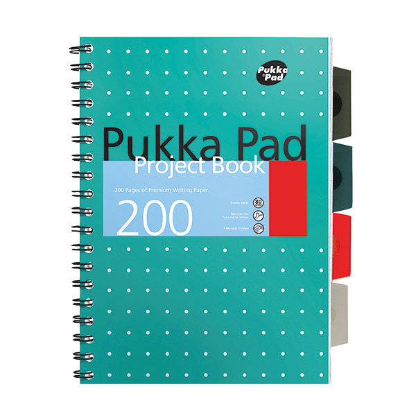 Pukka Met Project Book A4 Plus Pk3