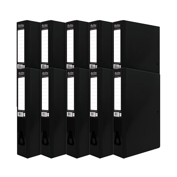 Pukka Brights Box File FC Blk Pk10