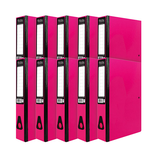 Pukka Brights Box File FC Pink Pk10