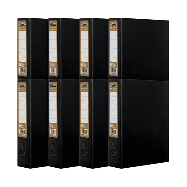 Pukka Recycled Box File Fc Blk Pk8