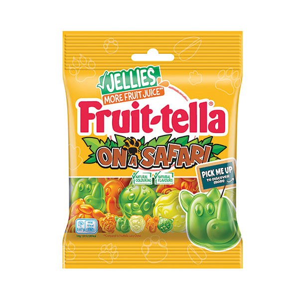 Fruit-tella Safari Jellies 110g Pk24