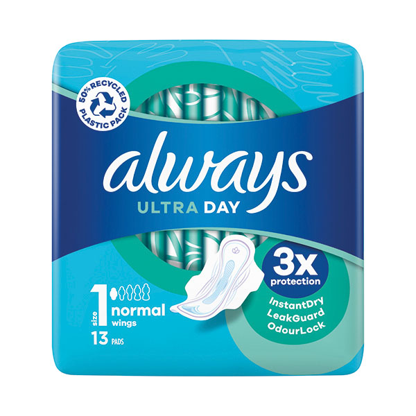 Always Ult Day Pad Wings S1 x13 Pk16