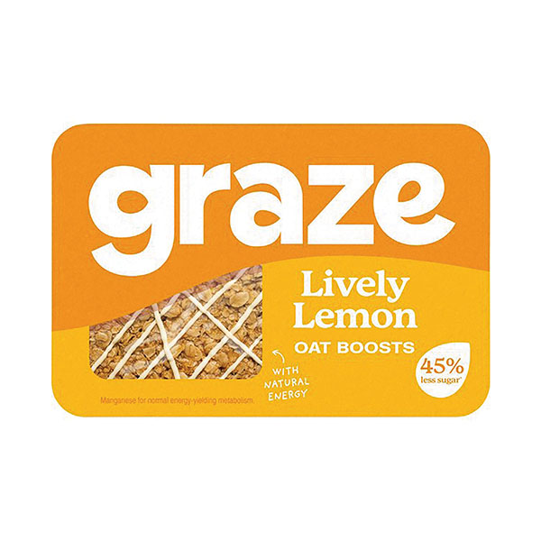 Graze Live Lemon Flapjack Punnet Pk9