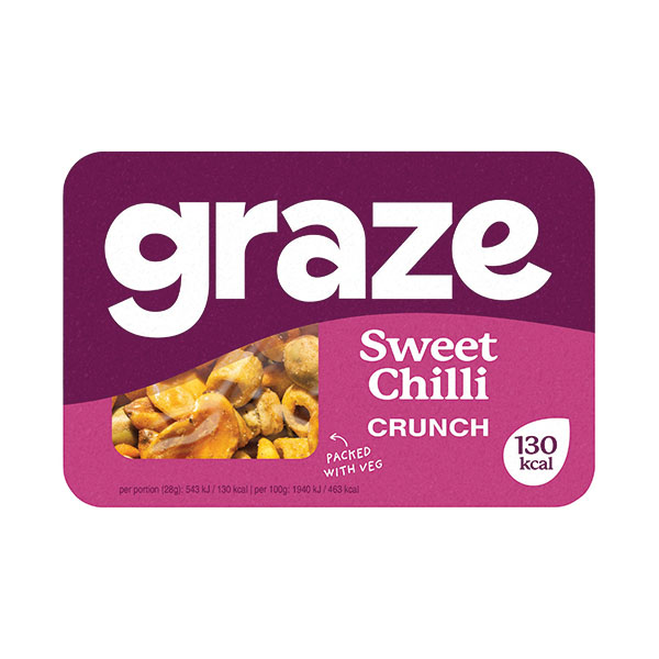 Graze Sweet Chilli Crunch Punnet Pk9