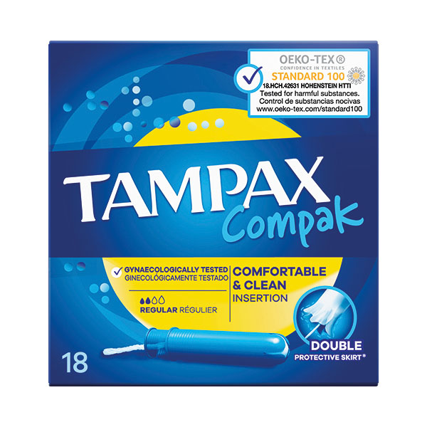 Tampax Compak Reg App Tampon x18 Pk6