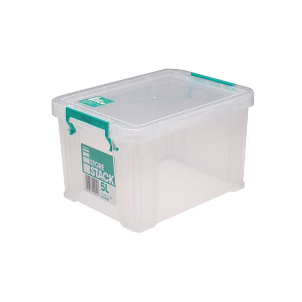 Storestack 5L Storage Box Clear