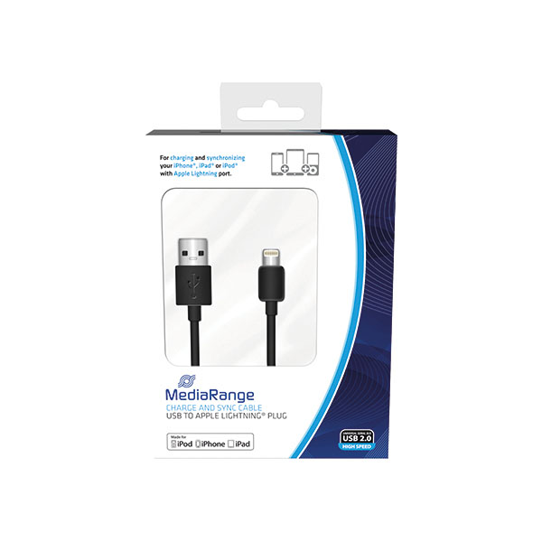 Mediarange Chrg Sync Cbl USB2 Aple