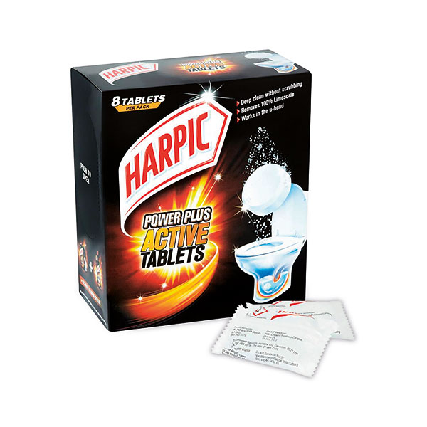 Harpic Limescale Actv Tablets x8 Tab