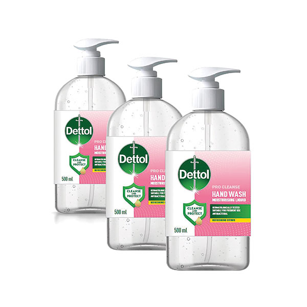 Dettol Pro Lq Hd Soap 500ml 3For2 P3