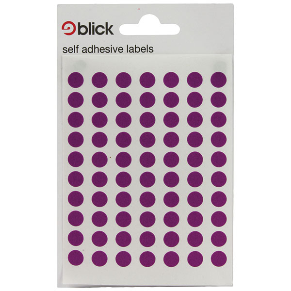 Blick Colored Lbls 8mm Purple Pk9800