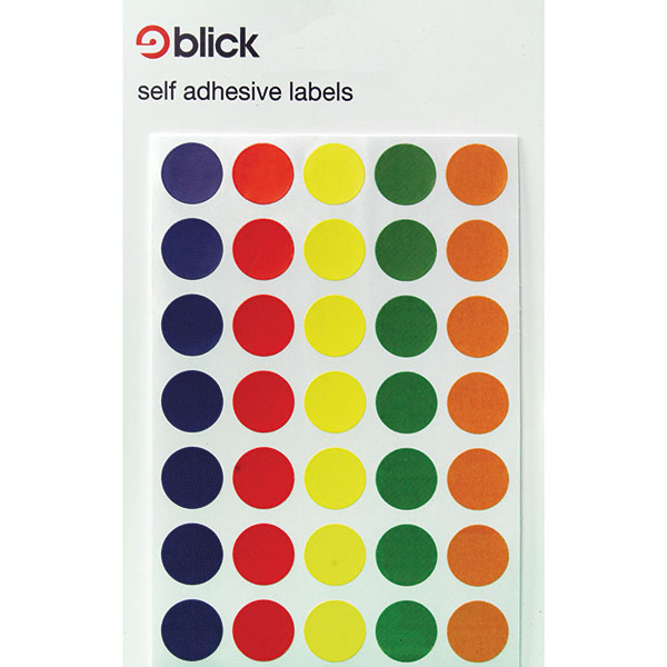 Blick Colored Lbls 13mm Ast Pk2800