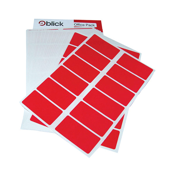 Blick Col Label Fp 25X50 Red Pk320