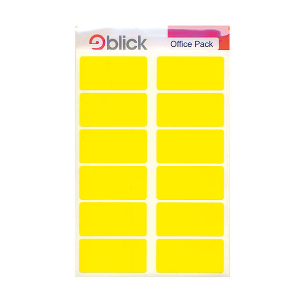 Blick Self Adhesive Labels Ylw Pk320