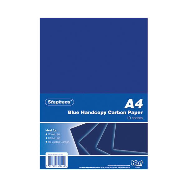 Stephens Blu Hand Carbon Paper Pk100