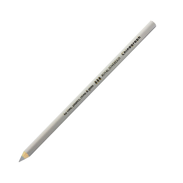 Royal Sov Chinagraph Pencil Wht Pk12