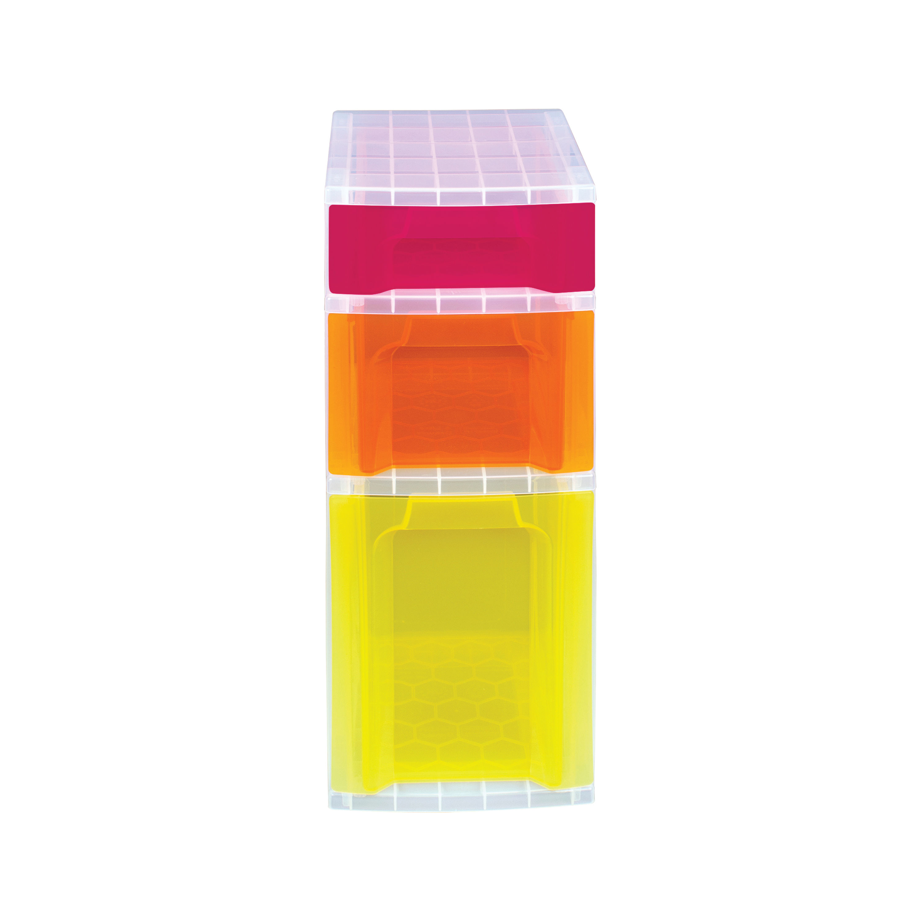 Slim 3Drw Storage Tower Clr/Ast