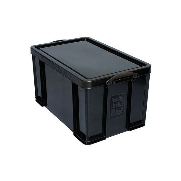 Really Useful 64L Rcyc Stor Box Blk