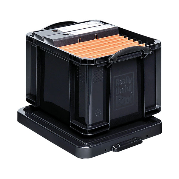 Really Useful 35L Rcyc Stor Box Blk