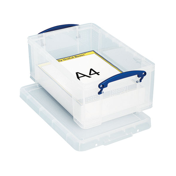 Really Useful 9L Storage Box/Lid Clr