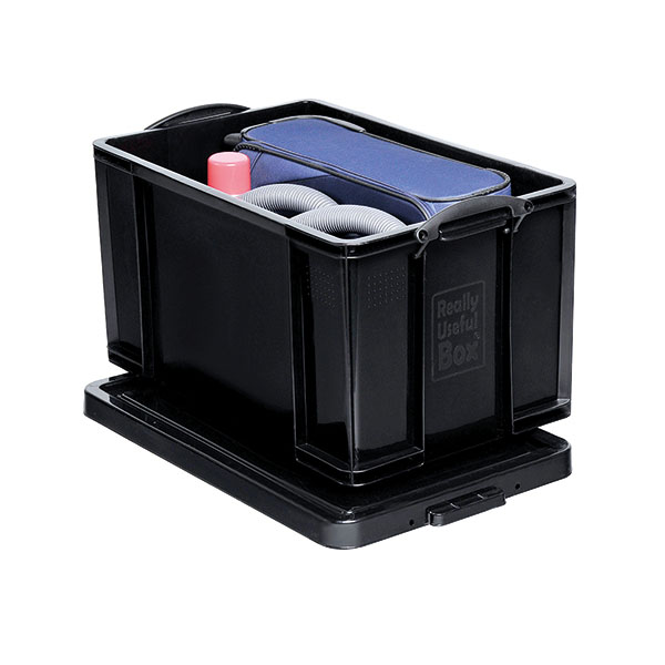 Really Useful 84L Rcyc Stor Box Blk