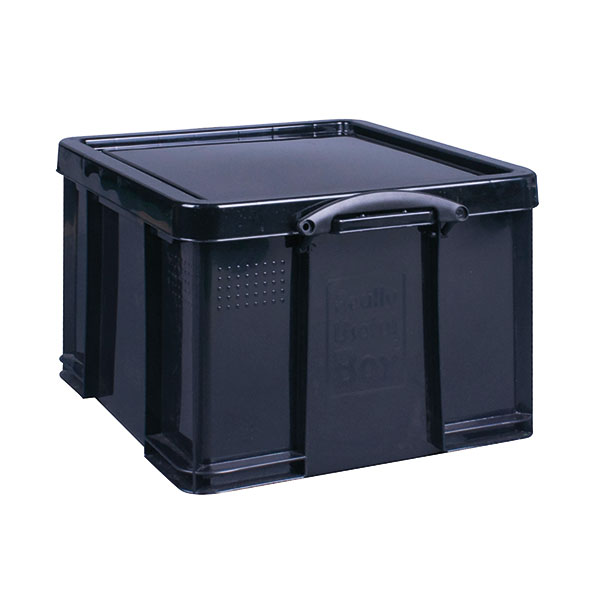 Really Useful 42L Rcyc Stor Box Blk