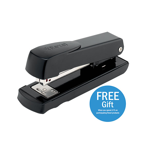 Rexel Meteor Stapler H Strip Black