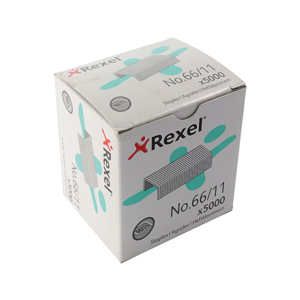 Rexel No66 Staples Metal 11mm Pk5000