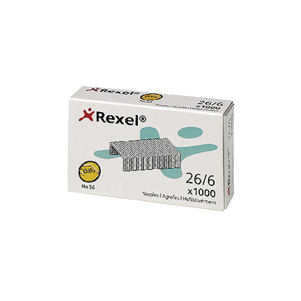 Rexel No56 Staples Metal 6mm Pk1000