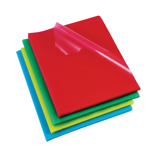 Rexel Cut Flush Folders A4 Ast Pk100