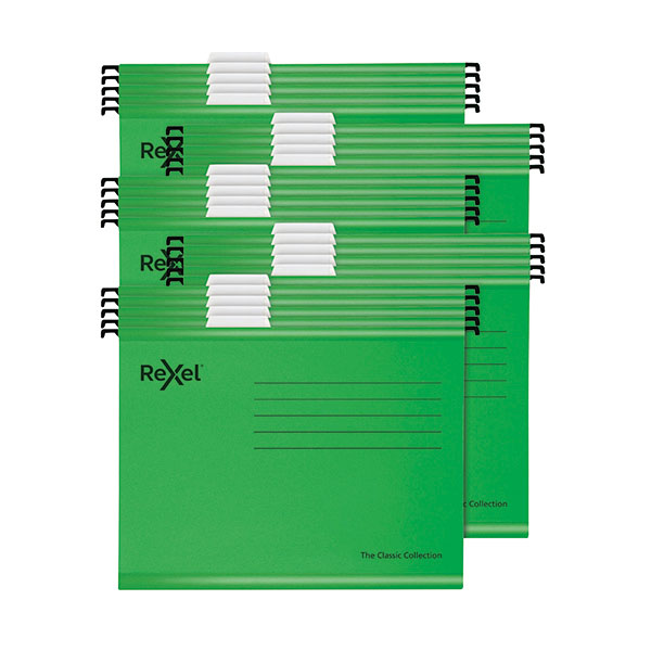 Rexel Grn Foolscap Susp Files Pk25