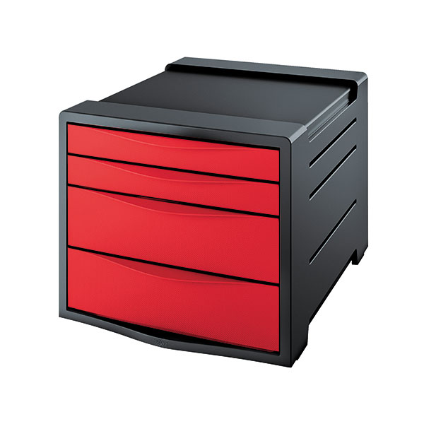 Rexel Choices Drawer Cabinet Red