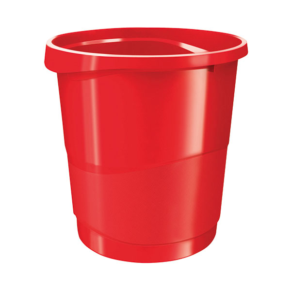 Rexel Choices Waste Bin Red