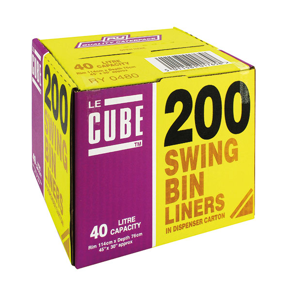 Le Cube Swing Bin Liners Pk200