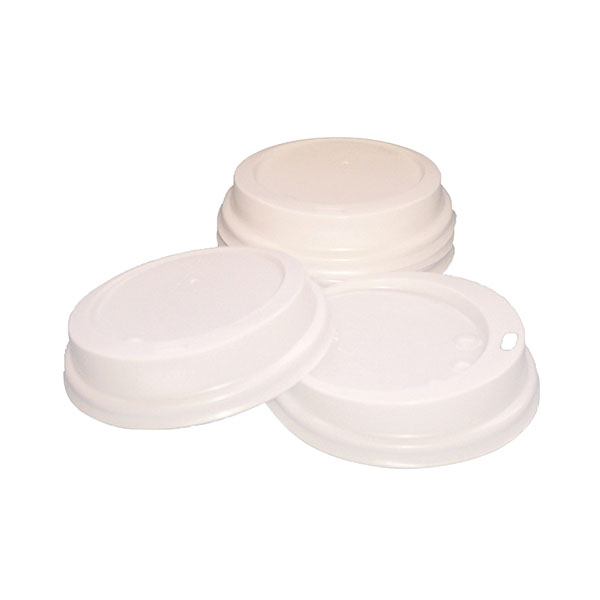 25cl Paper Cup Lids White Pk100