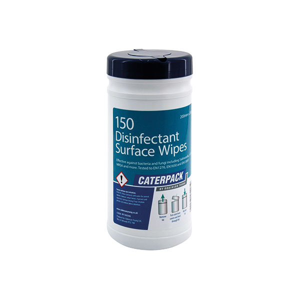 Caterpack Disinfectant S/Wipes Pk150