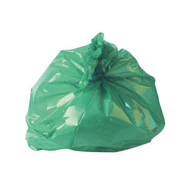 2Work Refuse Sack 10kg Grn Pk200