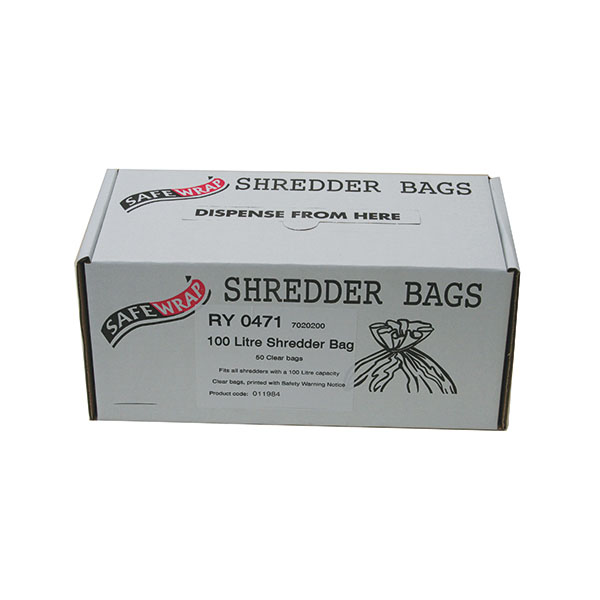 Safewrap Shredder 100 L Bags Pk50