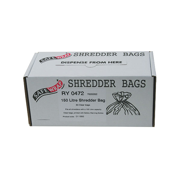 Safewrap Shredder 150 L Bags Pk50