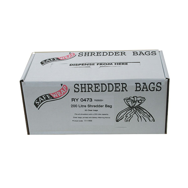 Safewrap Shredder 200 L Bags Pk50