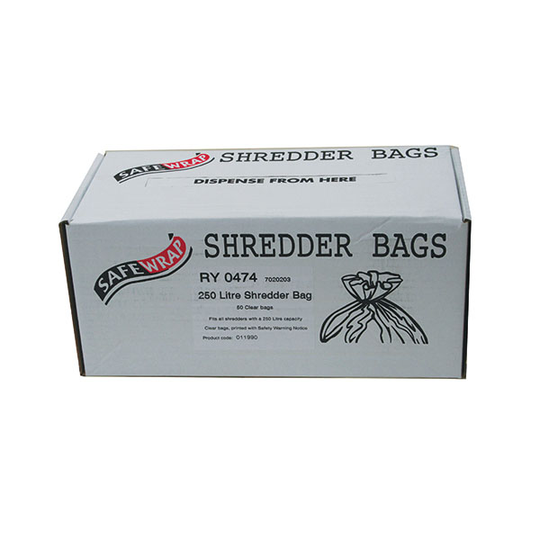 Safewrap Shredder 250 L Bags Pk50