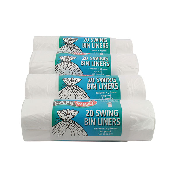 Safewrap Swing Bin Liner Pk4 Pack 80