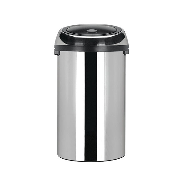 Chrome 50L Touch Top Bin 311734