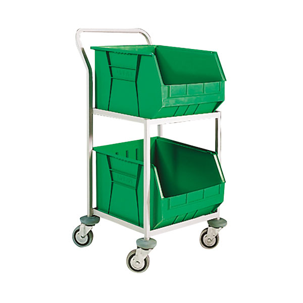 2 Bin Storage Trolley Green 321291