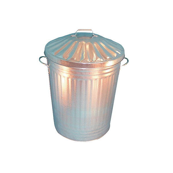 90L Galvanised Dustbin/Lid 344197