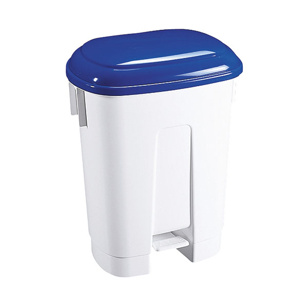 60 L Plastic Bin White/Blu 348013